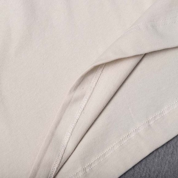 Vintage Portrait Print & Red Slogan Short Sleeve Cream - Picture 8 of 11